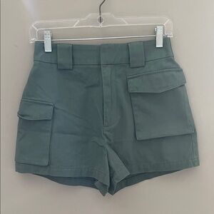 Olive Green Women's Cargo Shorts
